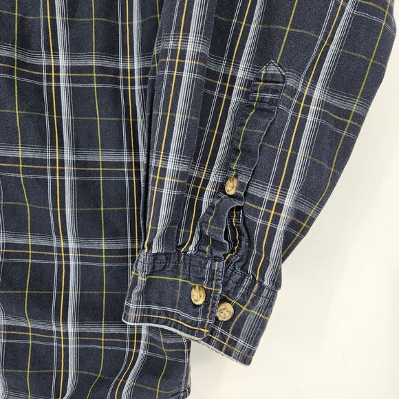 Carhartt Shirt Mens Large Button Down Long Sleeve Plaid Outdoor Workwear - Picture 3 of 10